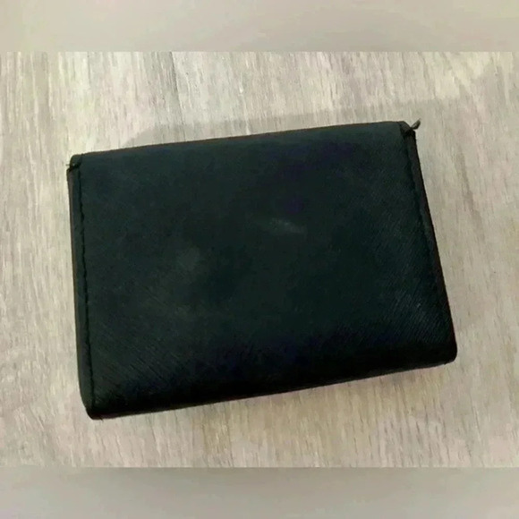 Kate Spade Black Leather Snap Card Case - Picture 5 of 7